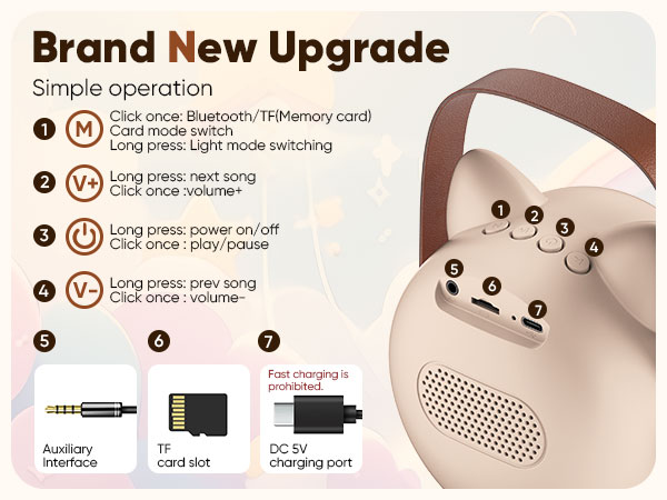 Mini Karaoke Machine Toy for Kids