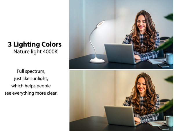 White desk lamp a+7 600x450