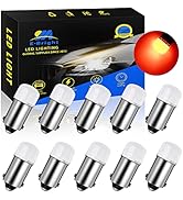 EverBright 1W Red BA9S Led 1895 T4W 64111 BA9 Led Bulb,led lights for car interior Dome Light Map...