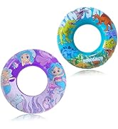 2 Pack Inner Tubes for Floating, Pool Floats Adult, Big Floaties for Kids and Teens, Pool Tubes H...