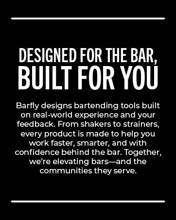 Barfly by Mercer Culinary bar ware