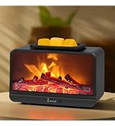 JOYOLO Flame Fireplace Wax Melt Warmer,Scentsy Wax Warmer with Timer, Electric Wax Warmer for Sce...