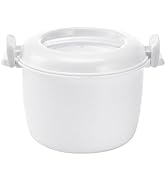 Angoily Microwave Rice Cooker: Portable Microwave Rice Steamer for Vegetable, Microwavable Pasta ...