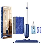 PowerMop for Floor Cleaning with 3 Washable Pads - Wet Dry Microfiber Mop with 720 ml Refillable ...