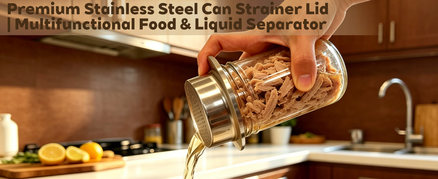 Stainless Steel Tuna Can Strainer