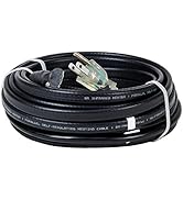 Dr Infrared Heater DR-9RC1100 Self-regulating Heating Cables for Pipes and roof, 100 FT, Black