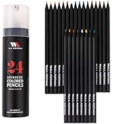 WA Portman 24 Piece Colored Pencil Set - 24 Pack of Coloring Pencils for Adults - Colored Pencils...