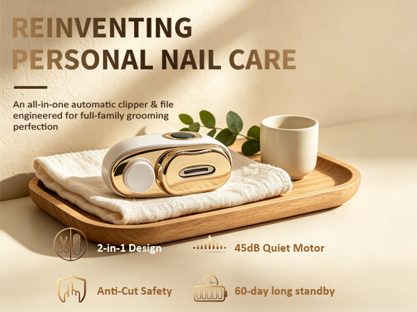 2 in 1 Electric Nail Clipper and Trimmer