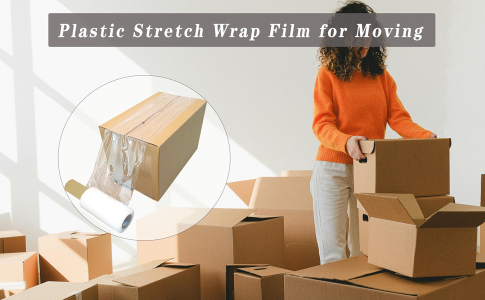 Plastic Stretch Wrap Film for Moving Shipping