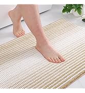 Colorxy Chenille Bathroom Rugs, Extra Soft and Absorbent Bath Mat, Non-Slip Machine Washable Rug,...