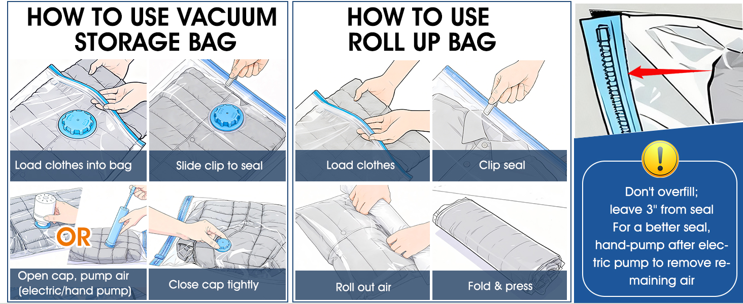 How to useVacuum Storage Bags ?