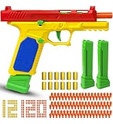 Automatic Shell Ejecting Toy Gun Pistol, Soft Bullet Toy Gun for Boys, Education Model Realistic ...