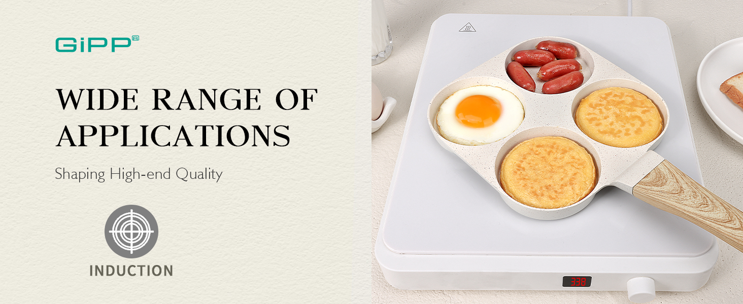 Egg Pan Omelette Pans 4 Cup Nonstick Granite Omelette Non Stick Skillet Pancake Induction Cookware