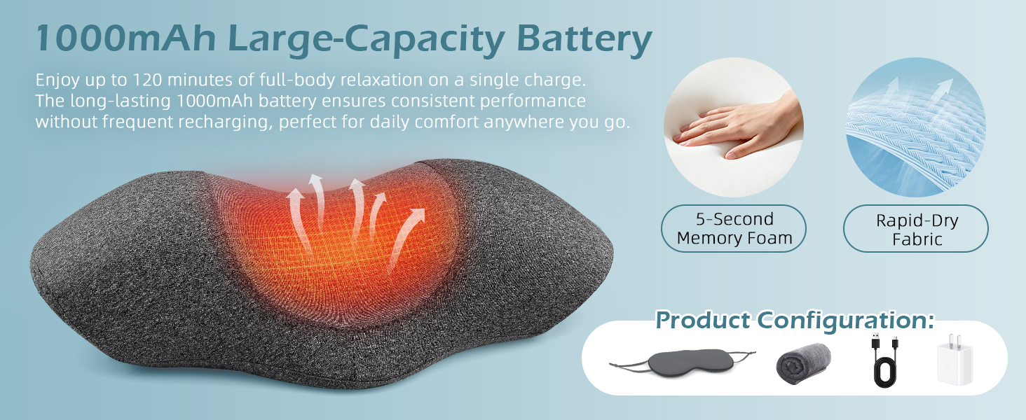 Neck Massager, Pillow Massage Neck Hump for Shoulder Pain