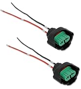 Yekoaru 2 PCS H11 H8 881 Female Adapters Wiring Harness Sockets, Headlight &amp; Fog Light Connector ...