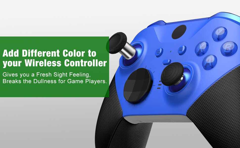 black replacement parts thumbstick s for xbox one series 2 controller