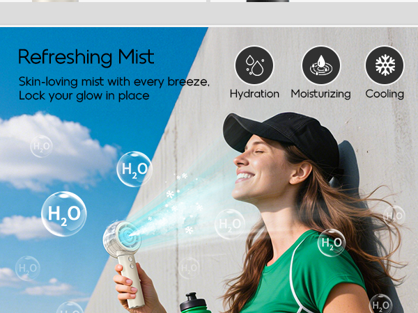 mist fan portable usb fan portable handheld misting fan cooling fan portable turbo fan fan handheld