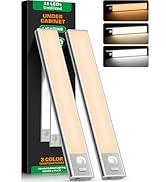 TATAANTY Under Cabinet Lighting Wireless,56 LED Motion Activated Under Cabinet Lights Rechargeabl...