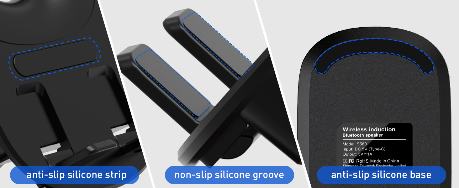 Cell Phone Stand with Wireless Bluetooth Speaker