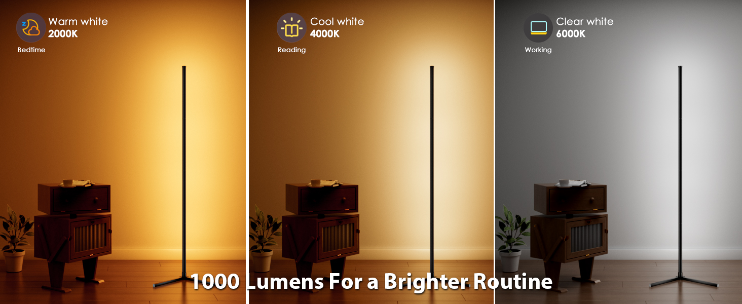 RGB LED Corner Lamp with Remote Control