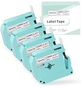 EazeID Label Tape Replacement for Brother P Touch M Tape M231 MK231, Compatible for Brother Ptouc...