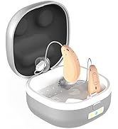 YorkSound Rechargeable BTE Hearing Aids, OTC Hearing Aids with 3 in 1 Charging, Drying &amp; Backup P...