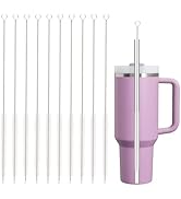Straw Cleaner Brush for Stanley, 10Pcs Reusable Extra Long Straws Cleaning Brush for 14oz 20oz 30...