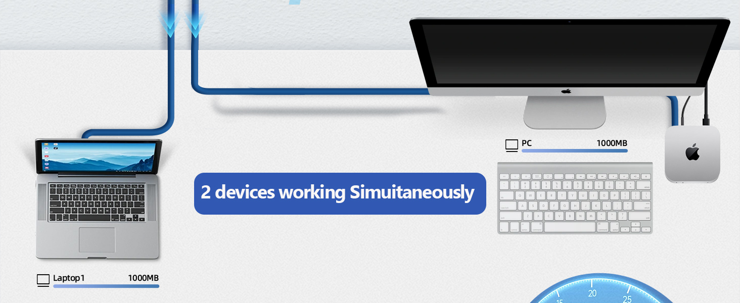 Ethernet Splitter 1 to 2