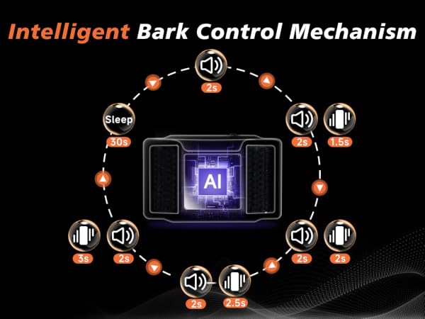 dog shock collar for large dogs bark deterrent device anti bark