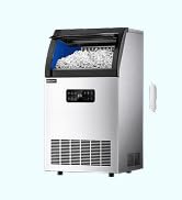EUHOMY Commercial Ice Maker,120lbs/24H,Stainless Steel Under Counter Ice Machine with Water Filte...