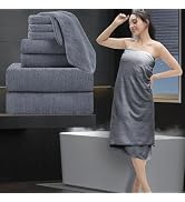 8-Piece Premium Towel Set,2 Bath Towels,2 Hand Towels,4 Washcloths,Extra Large Bath Towel for Bat...