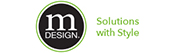 mdesign solutions with style more calm less clutter logo slogan