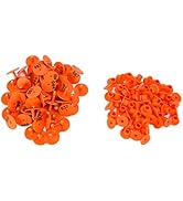 NSXAYIWE 100pcs Livestock Ear Tag Cattle Ear Tags, Anti Dropping Round Ear Tag with Numbered 001-...