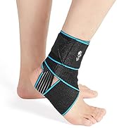 Bodyprox Ankle Support Brace 2 Pack, Adjustable Compression Ankle Braces for Sports Protection, O...