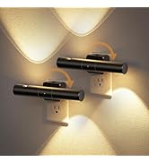JandCase LED Night Light, Modern Night Lights Plug into Wall, Soft White 3000K,0-100LM Adjustable...