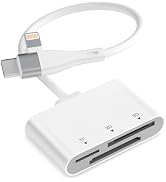 XD Card Reader, Lightning/USB-C SD Card Reader for iPhone, 3-in-1 SD/TF/XD Card Adapter for iPhon...