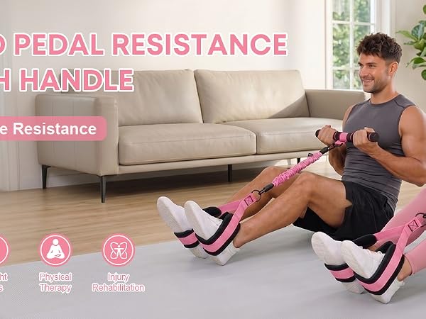 BAND WITH HANDLE UPGRADED PEDAL RESISTANCE