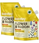 Sunday Flower &amp; Bloom Garden Naturals Plant Food Mix - Ready-to-Use Fertilizer - Perfect for Bulb...