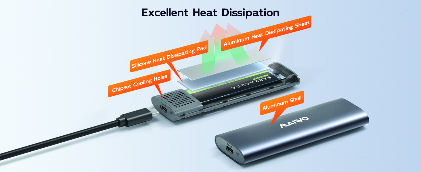 M.2 external ssd enclosure 2280 reader 2242 pcie nvme to usb c adapter docking statiion converter