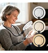 Hands-Free Magnifying Glass with Light, 5X Neck Magnifier for Close Work, Reading Small Print, Cr...