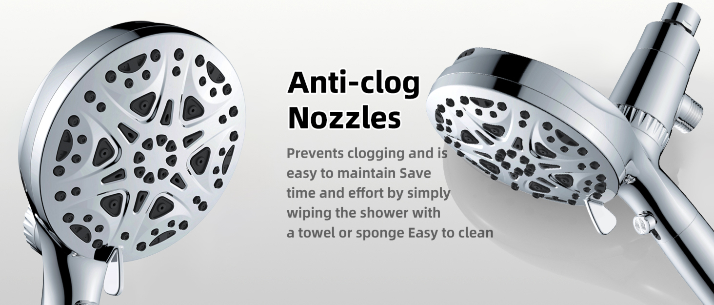 Filtered Shower Heads With Handheld Spray Combo