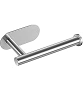 Gewtur Toilet Paper Holder, Self Adhesive Toilet Paper Roll Holder No Drilling Wall Mount for Kit...