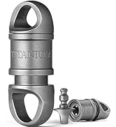 TISUR Titanium Quick Release Keychain, Detachable Swivel Small Carabiner Key Chain, Key Ring Hold...