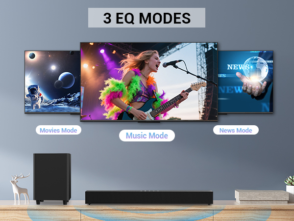 Soundbar with Subwoofer for TV
