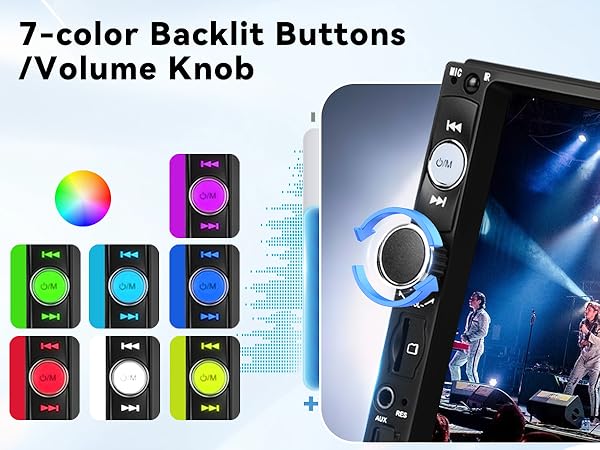 Colorful Backlit Buttons