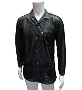 Static Care ESD Jacket, Lapel Collar and Snap Adjustment Sleeve, Black, XS - 5XL