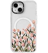 sallvmbek for iPhone 14 Case/iPhone 13 Case 6.1 inch,Compatible with MagSafe,Cute Tulip Flower Pr...