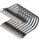 TuokaJu Cat6 Ethernet Cable 10Gbps 3 ft (10 Pack), UTP Ethernet Cable Cat 6, Flexible Bare Copper...