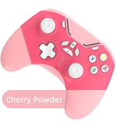 [New Version] iPhone Controller with Phone Clip, Pink Wireless Bluetooth Game Controller for iPho...