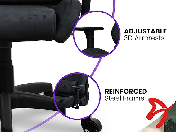 Video game chairs with high back design &amp; bold look